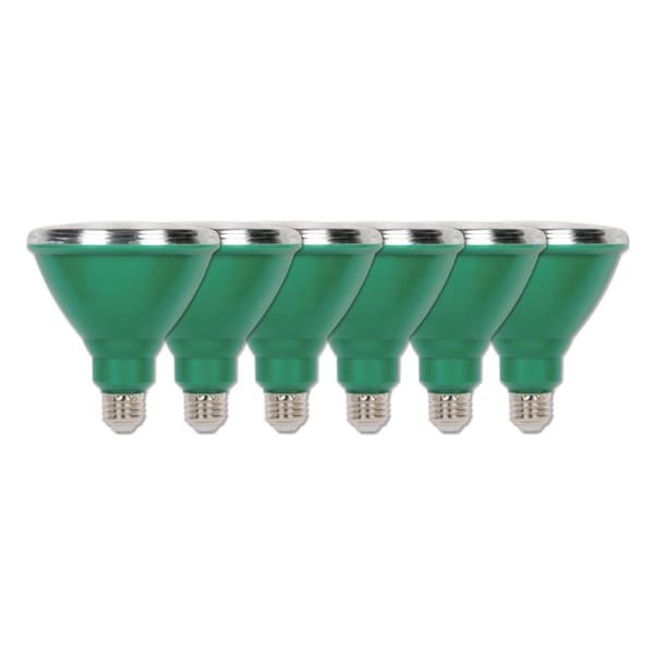 Westinghouse Bulb Flood Outdoor LED 15W 120V PAR38 Green E26 Medium Base, 6PK 3314920 - main